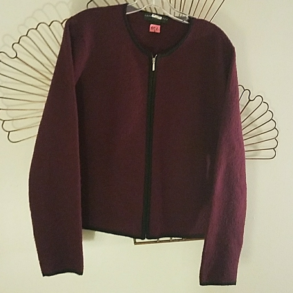 Wool Zipper Geoffrey Beene Sport Sweater